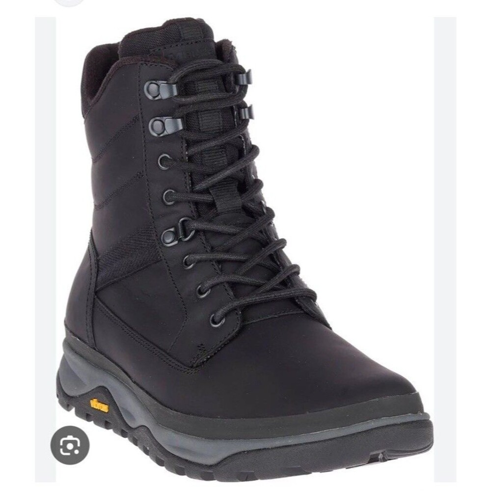 Merrell Tremblant 8” Polar WP ICE Men Leather Waterproof Insulated Boots Sz 9